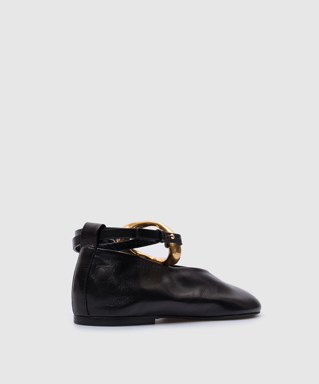 Jil Sander - Black leather ballet flats J15WZ0016P2958
