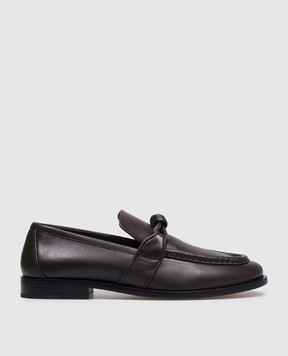 Bottega Veneta Astaire brown leather loafers 796445V4R30