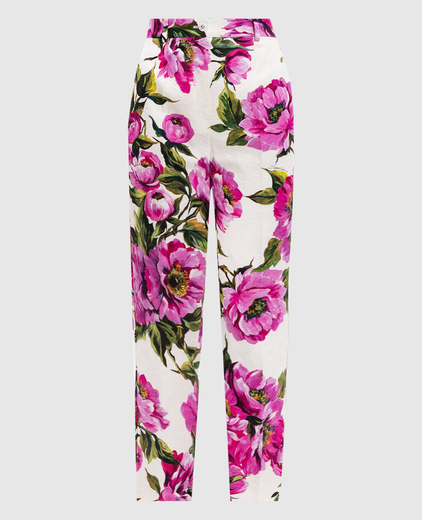 

White floral print pants Dolce&Gabbana