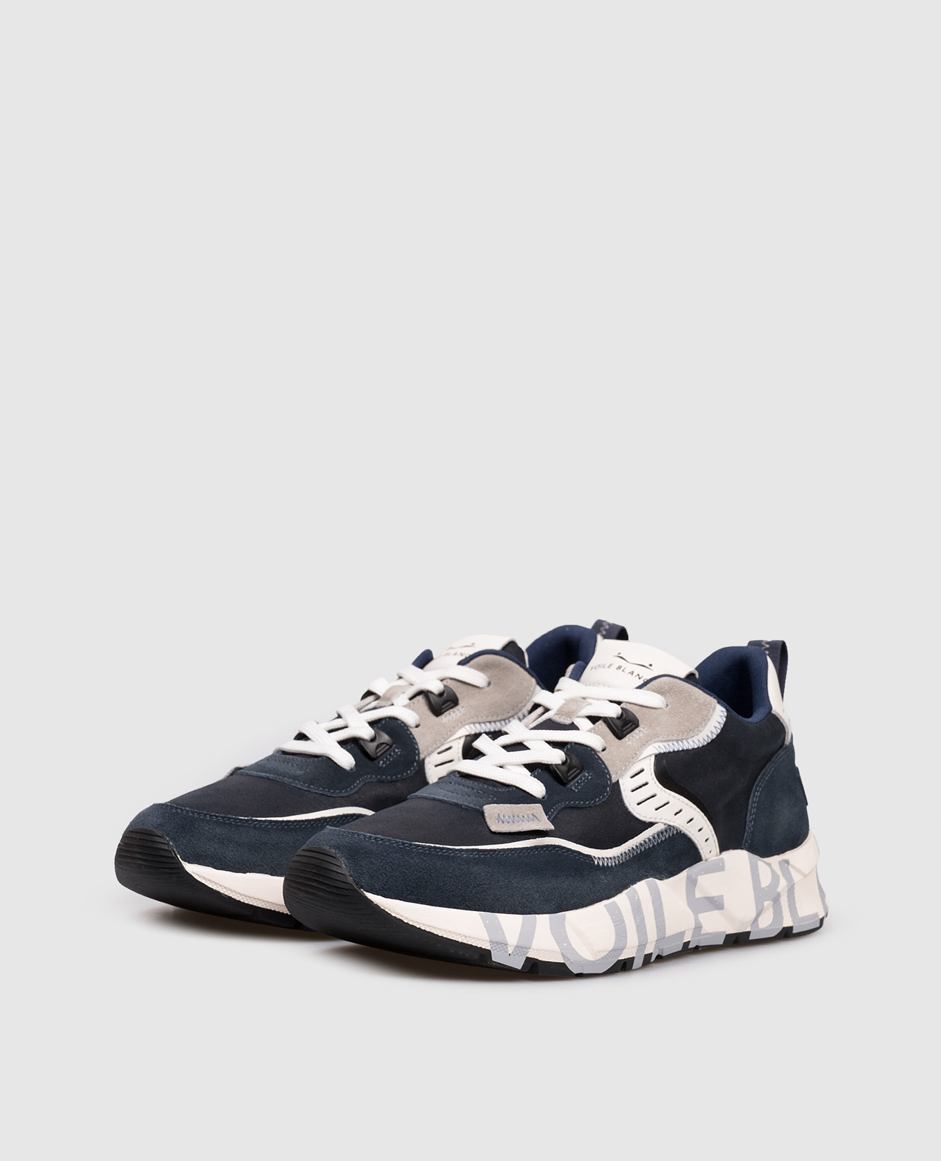 

Blue combination sneakers CLUB01 Voile Blanche