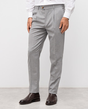 Brunello Cucinelli Gray wool pants ME226E1450