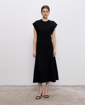 Jil Sander Black midi dress J02CT0474J20232