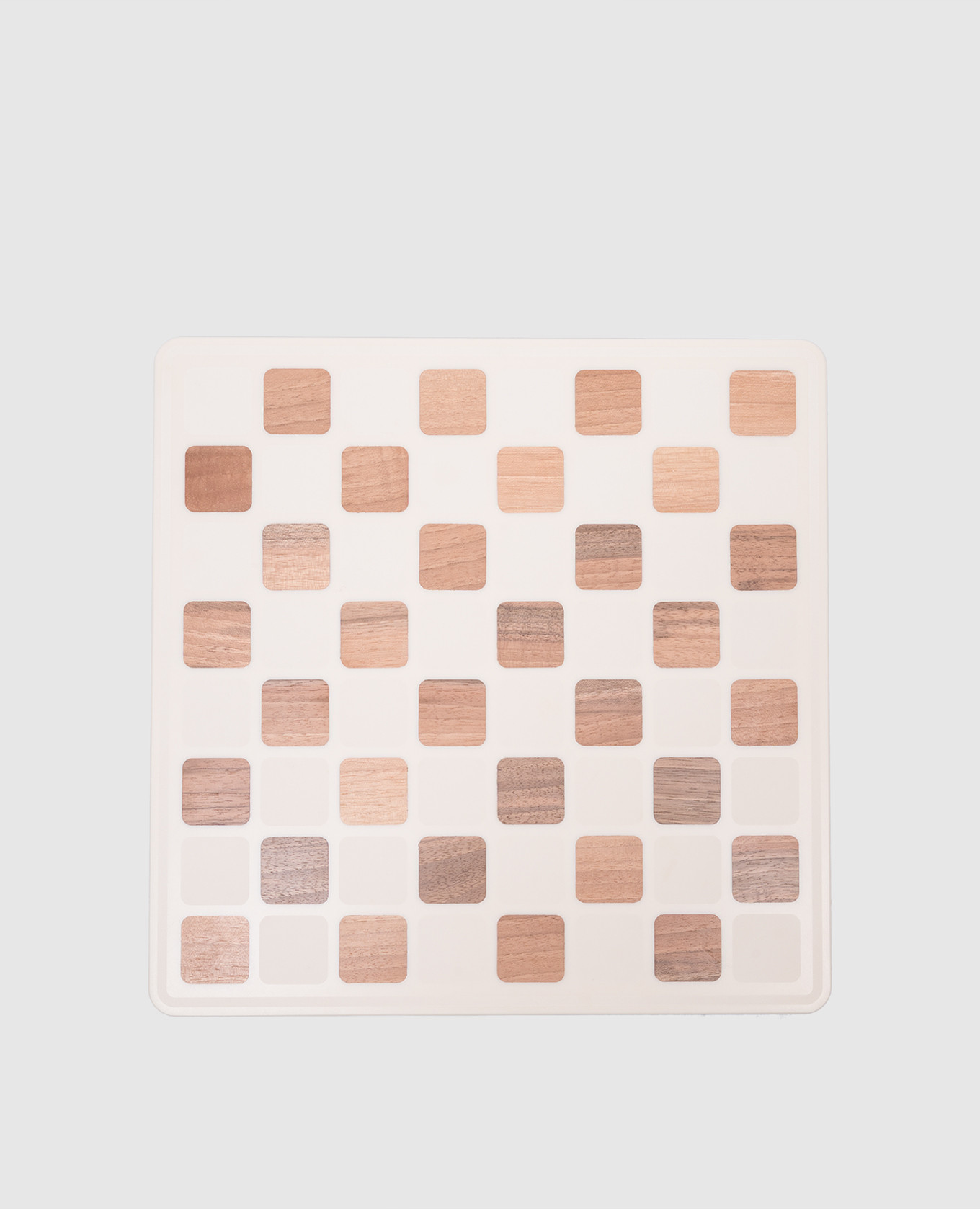 

Beige checkers set made of crayon, walnut wood and stainless steel Brunello Cucinelli