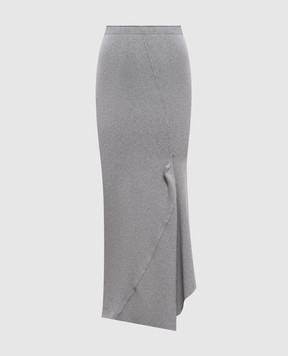 Marc Le Bihan Gray asymmetrical skirt 2752
