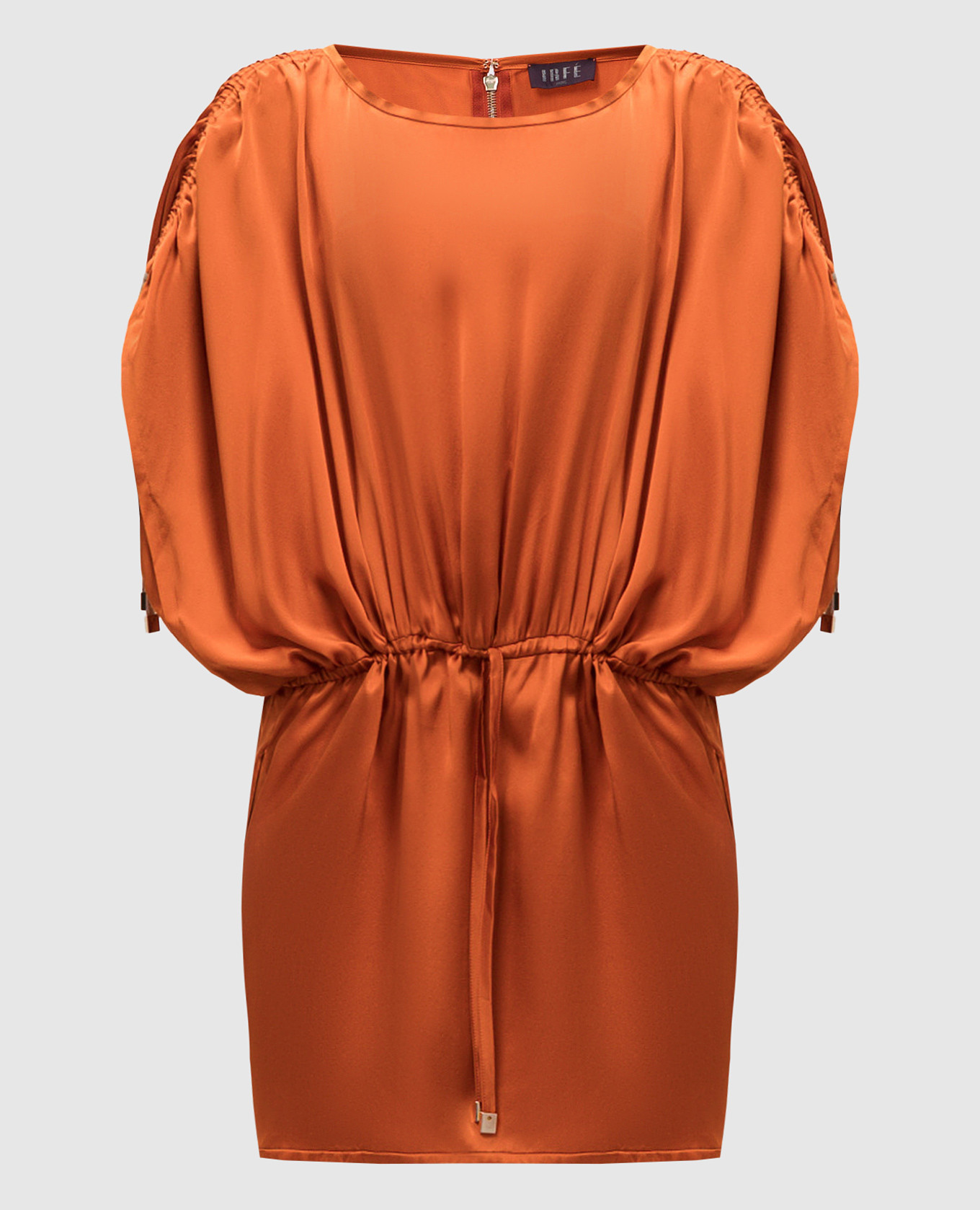 

Orange silk dress Irfe