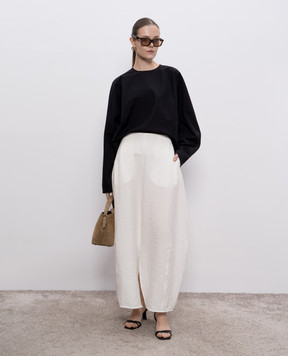 Toteme White silk skirt with slit 252WRB0275FB0368