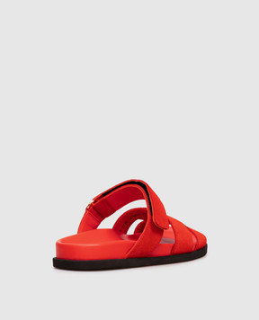 Babe Pay Pls Red suede flip-flops 276001ZA