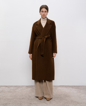 Heresis Brown wool coat with a smell G70120D150