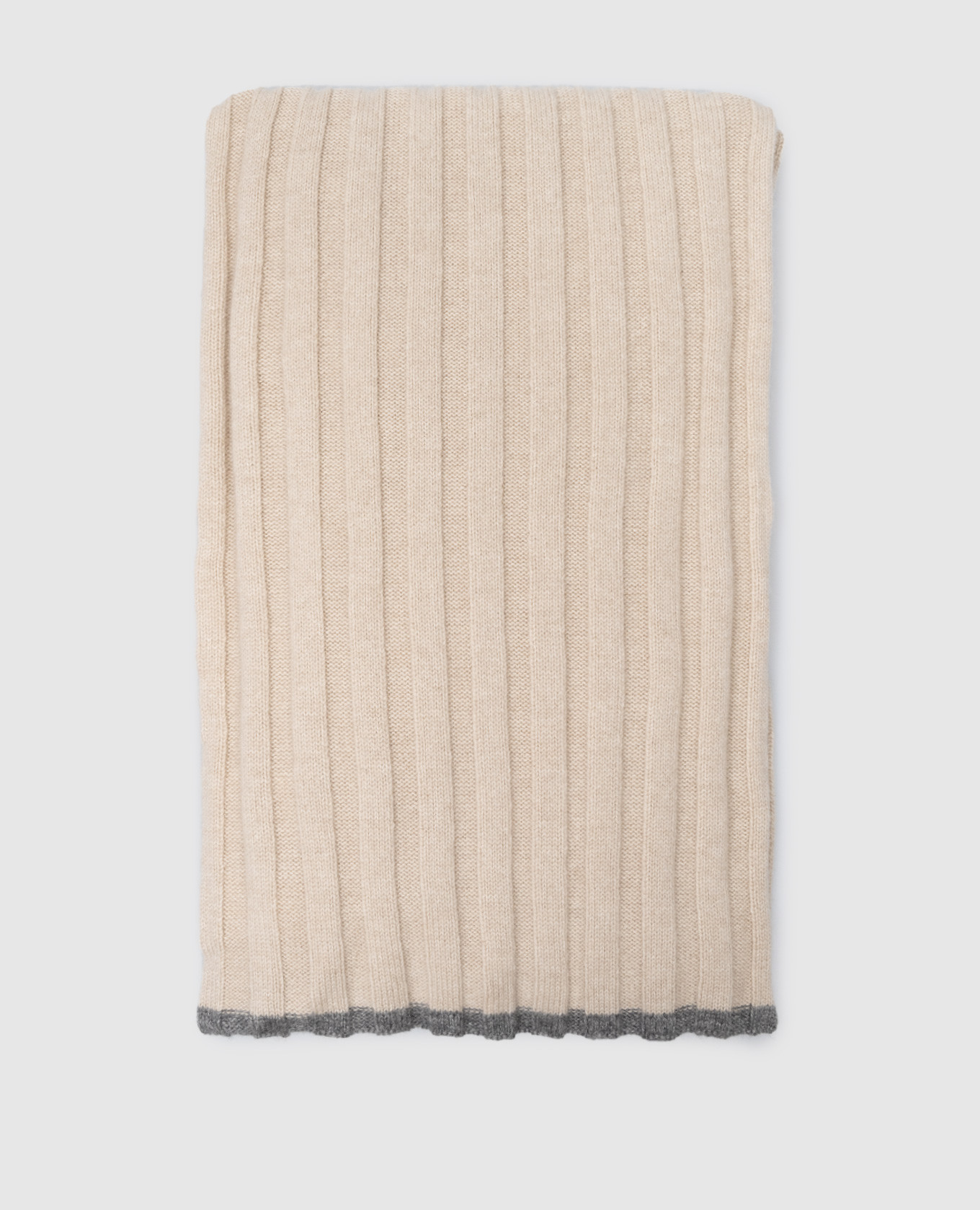 

Beige cashmere scarf Brunello Cucinelli