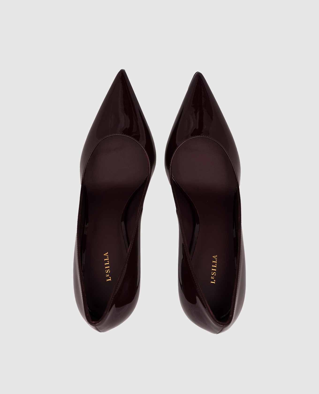 

Burgundy patent leather EVA shoes Le Silla