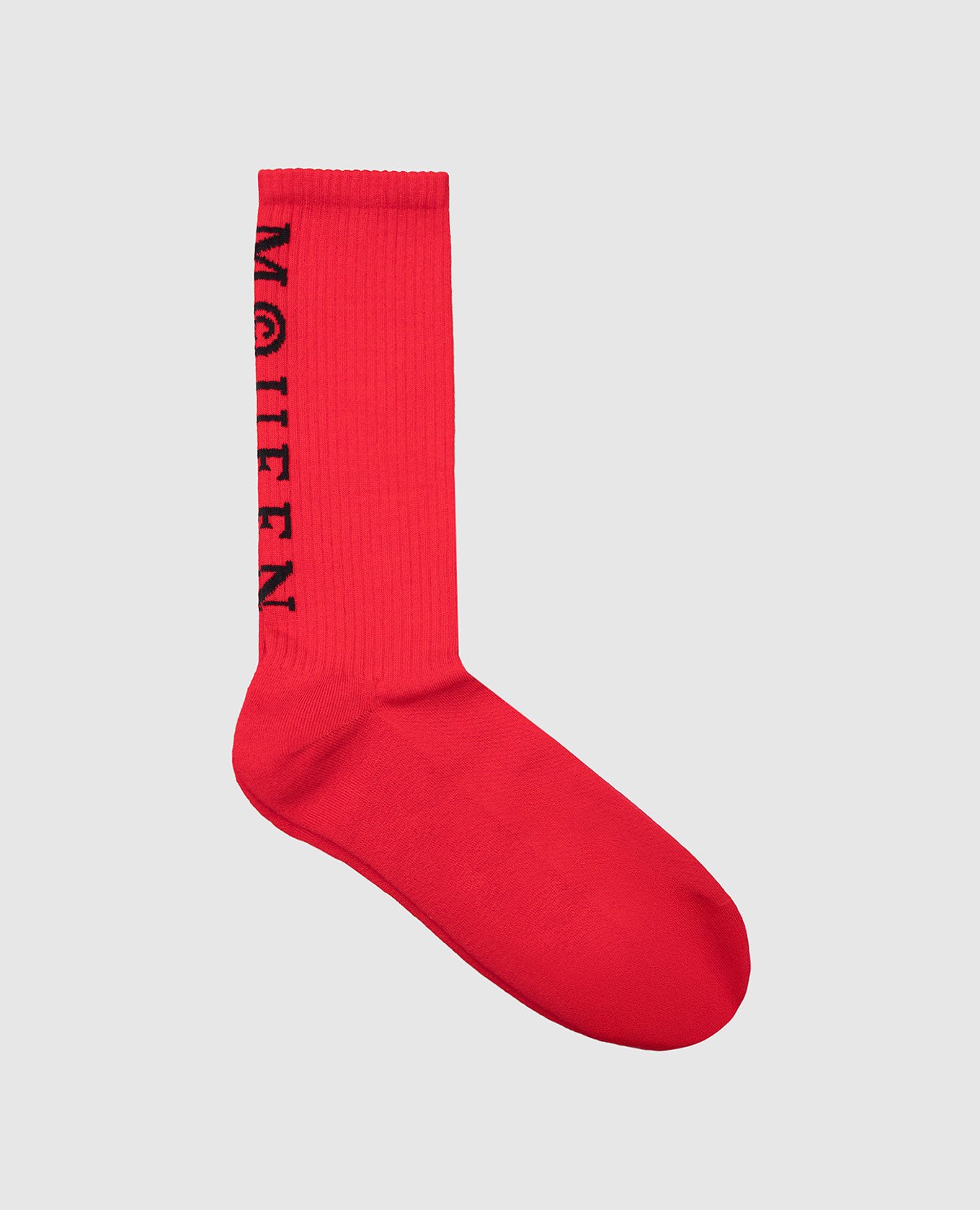 

Red socks with logo pattern Alexander McQueen