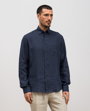 Sease Blue hemp fiber shirt SI030TN359