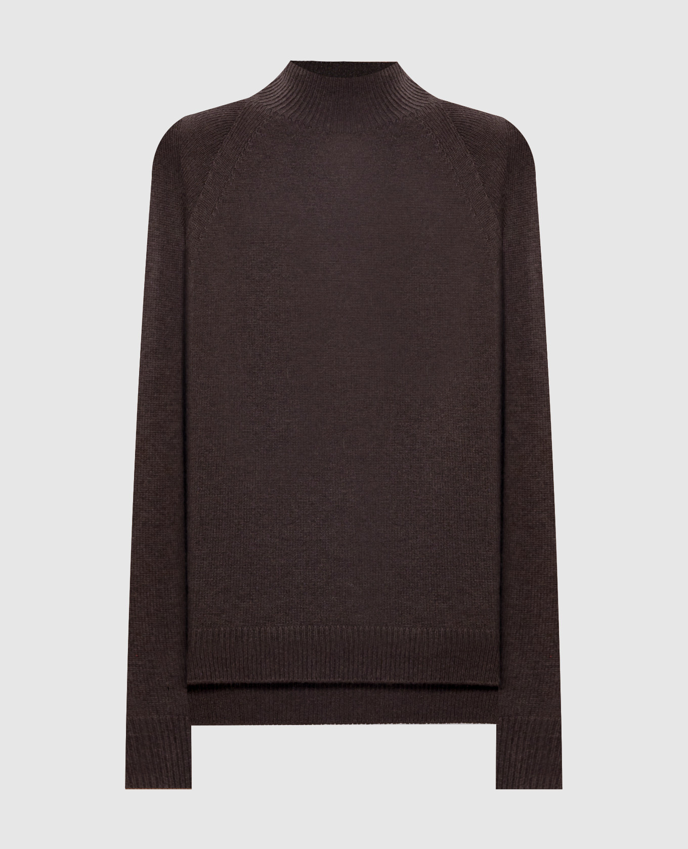 

Brown wool, silk and cashmere sweater with slits Peserico