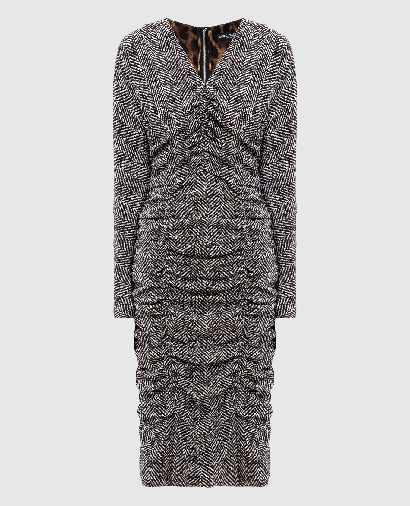 Draped silk midi dress Dolce&Gabbana