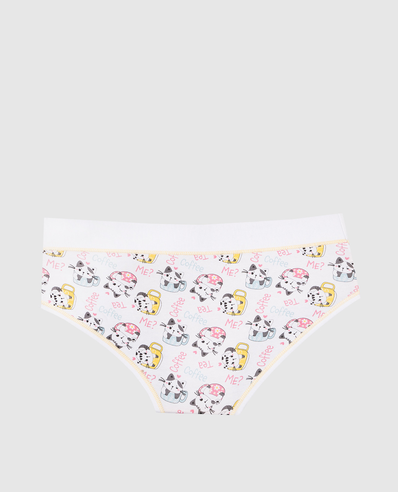 

Jadea children's white panties in a print with cats RiminiVeste