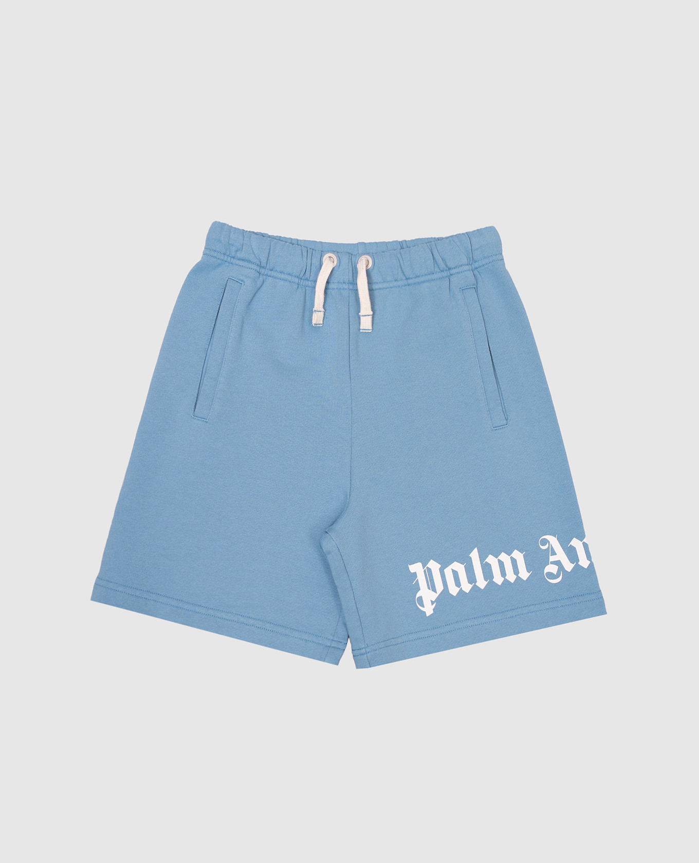 

Children's blue shorts with logo print Palm Angels, Light blue