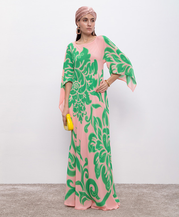 Etro - Pink floral print maxi dress WRPA0025AK756 - shop