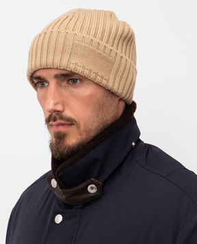 Givenchy Beige wool hat with logo 710009314002