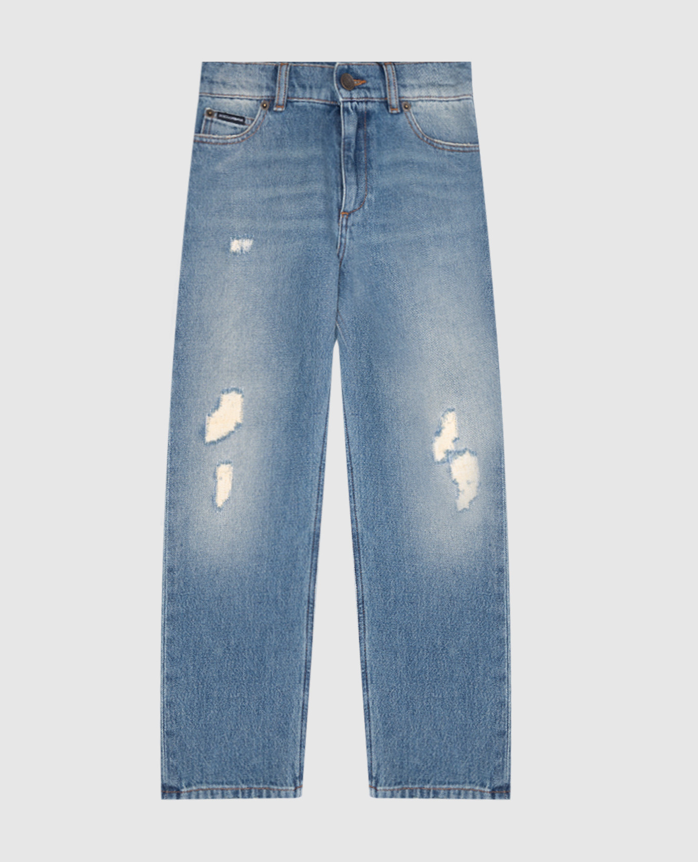 

Children's blue jeans with a worn effect Dolce&Gabbana