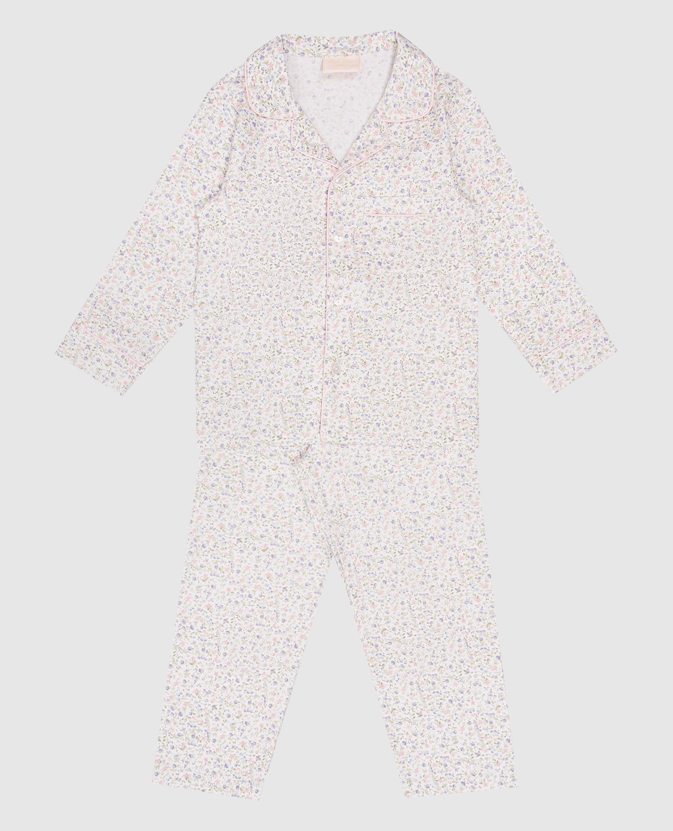 

Children's white pajamas in a floral print Story Loris