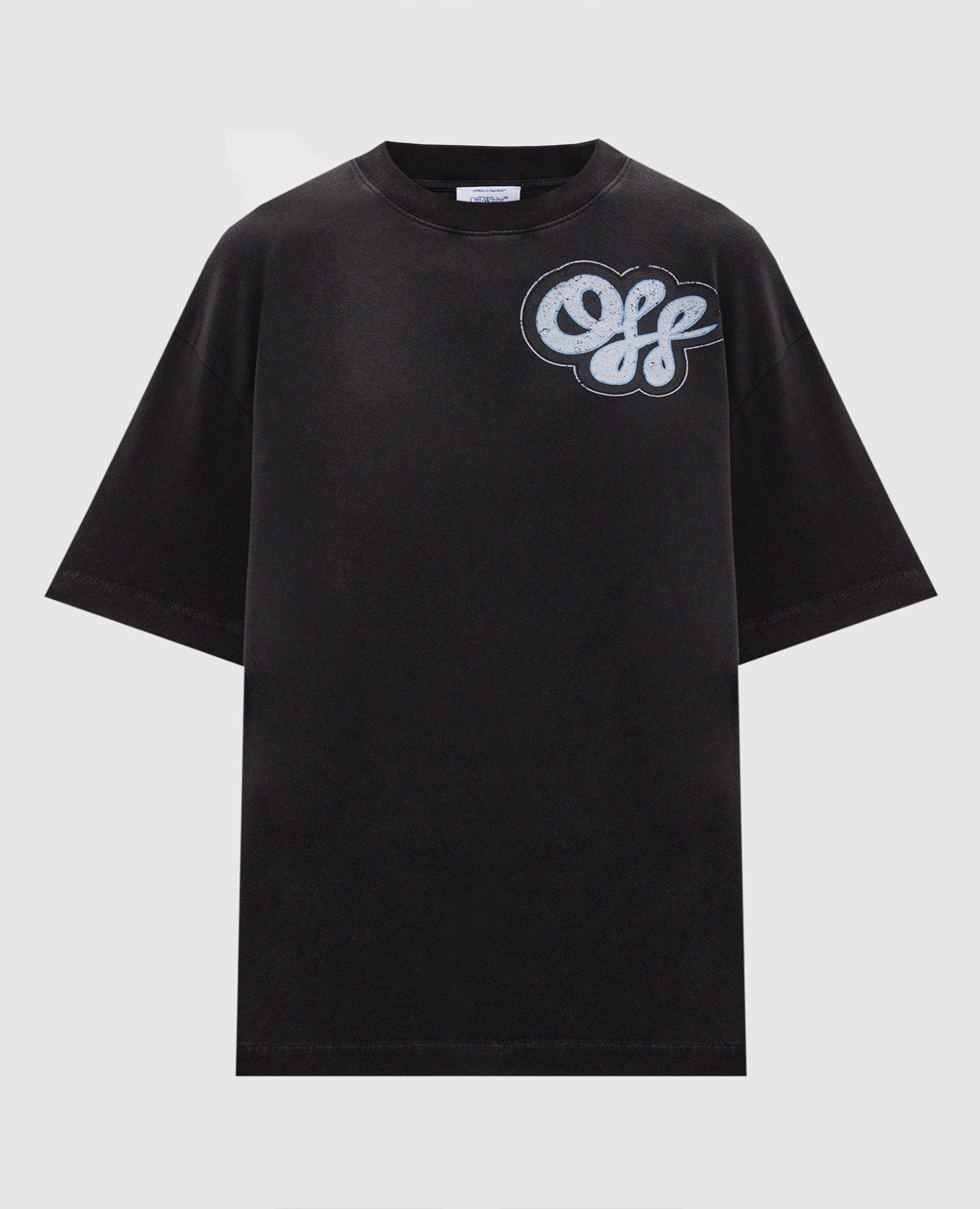 Grey T-shirt with logo print Off-White
