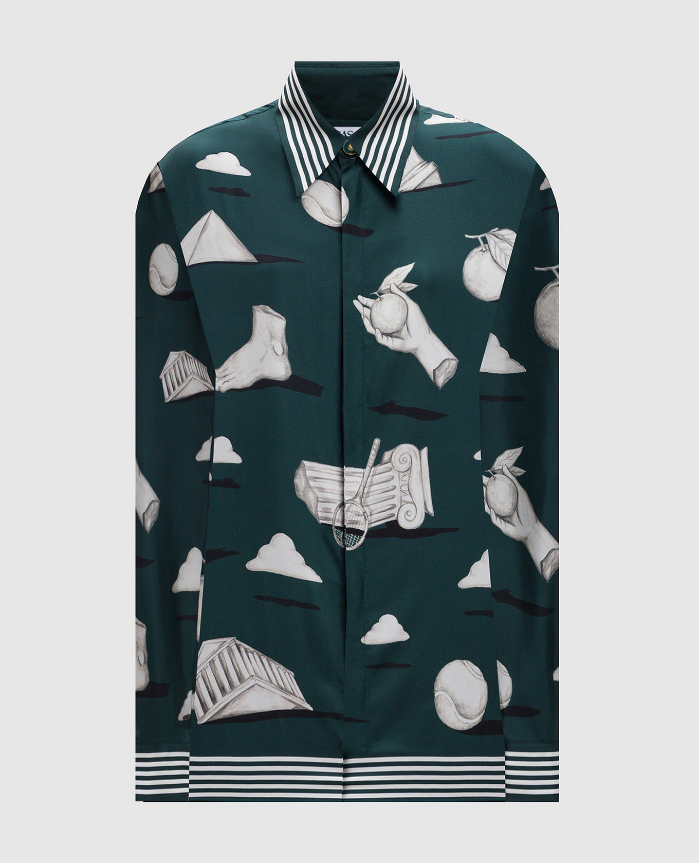 

Metaphysical green silk blouse Casablanca