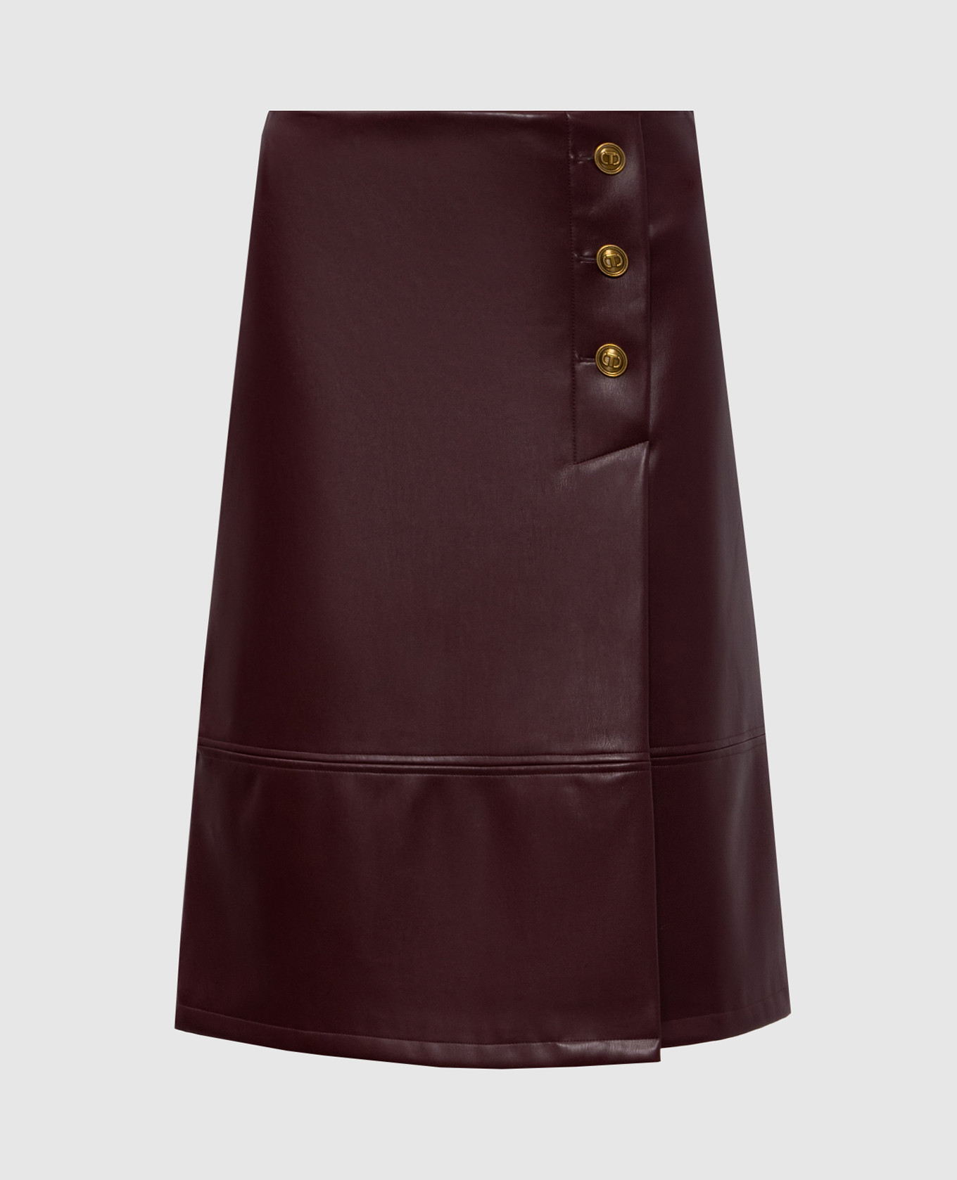 

Burgundy skirt with logo Twinset