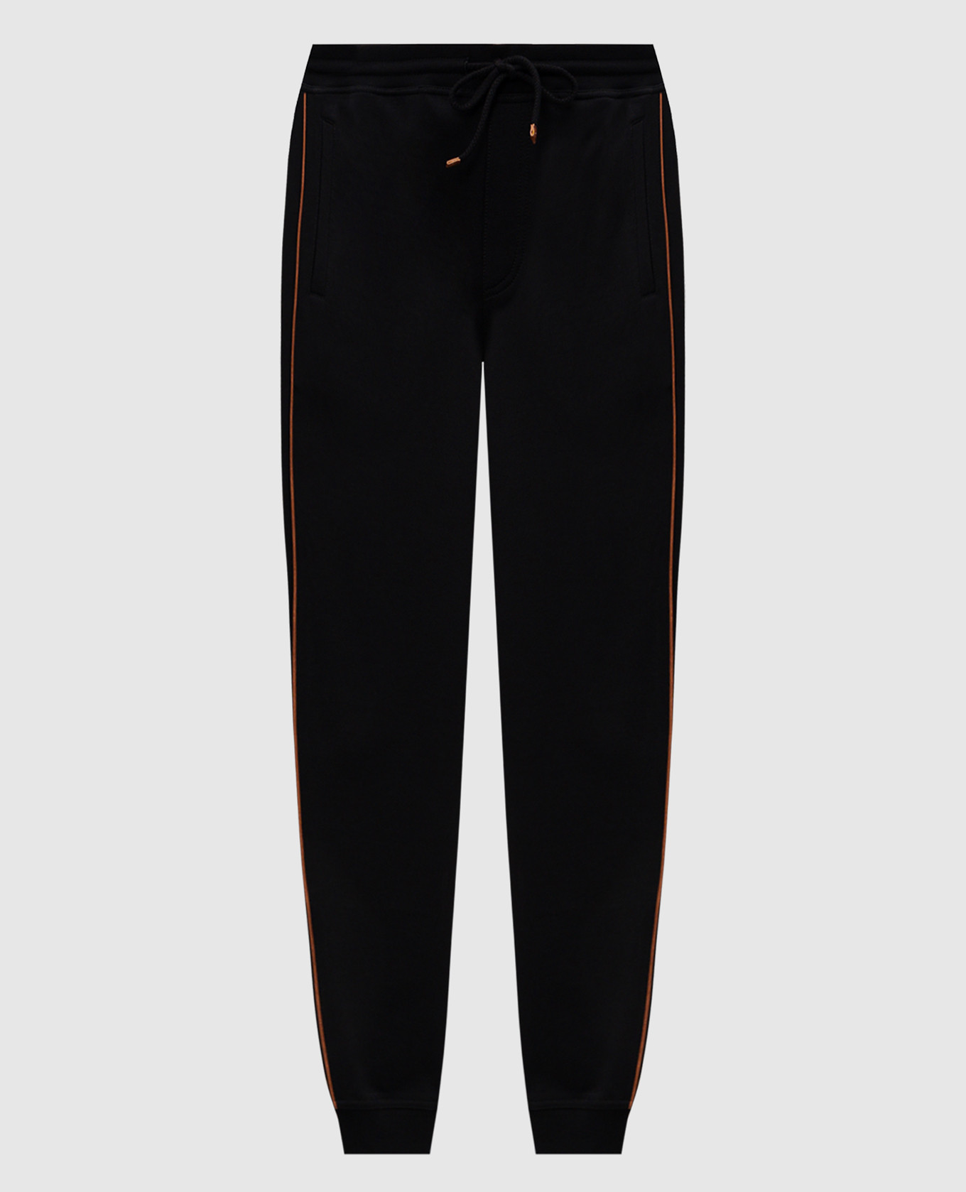 Black joggers with piping Brunello Cucinelli
