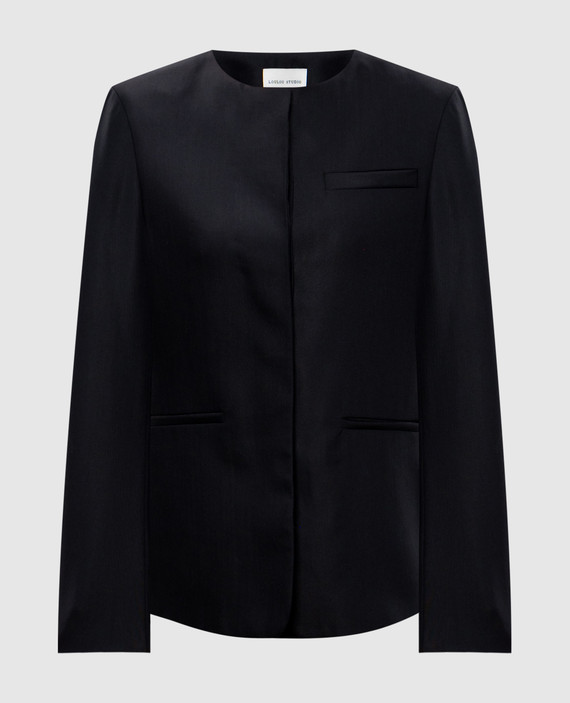Black jacket LAVENA with wool