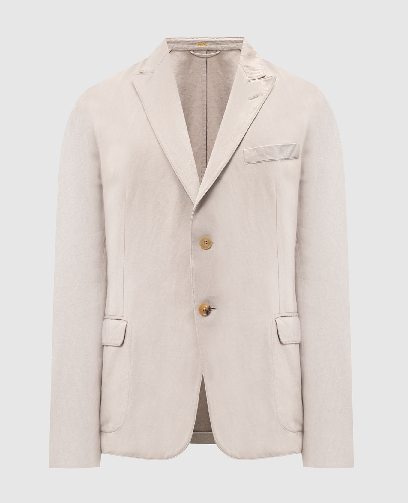 

Gray linen blazer Gucci, Серый
