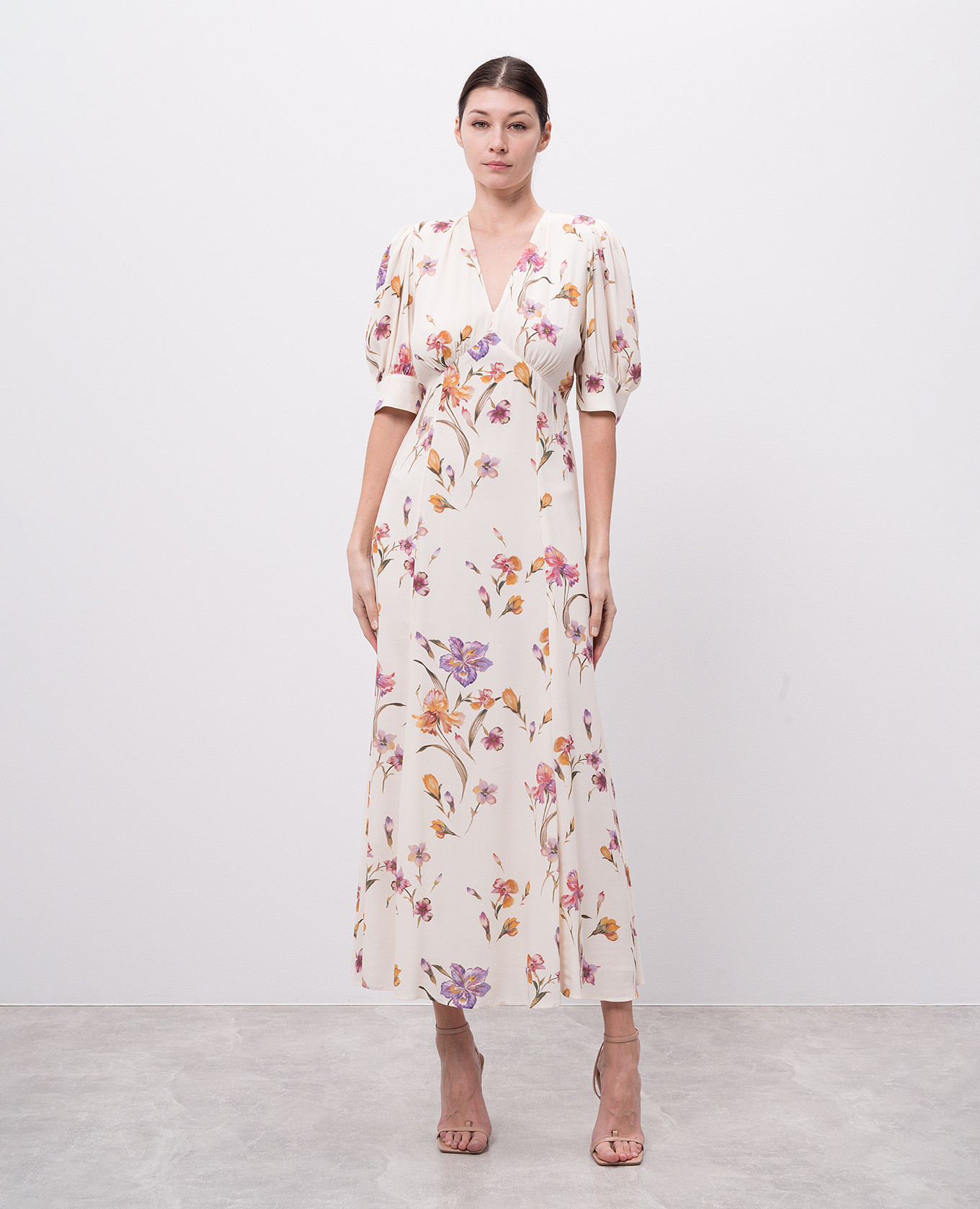 

White floral print midi dress Twinset