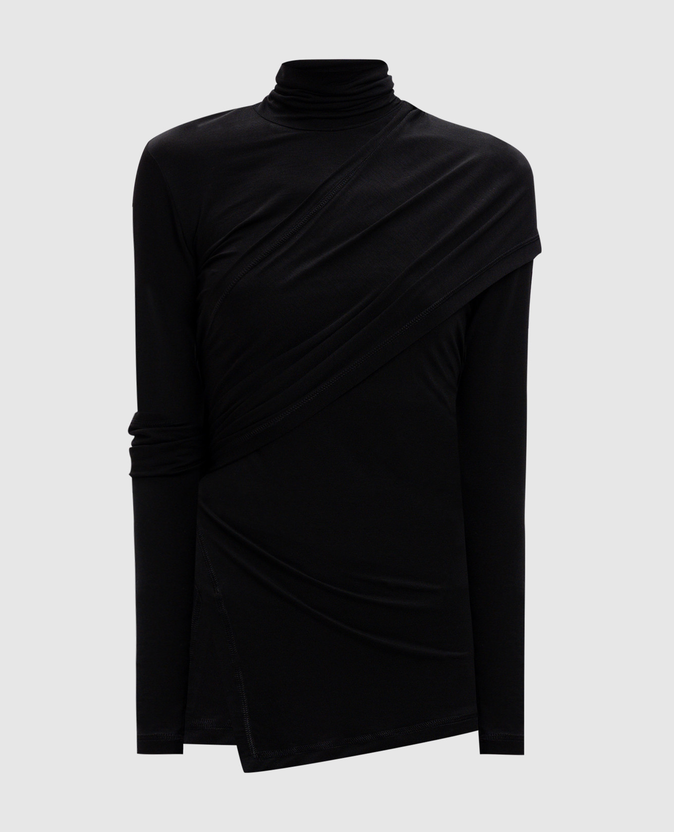 

Black draped top Helmut Lang