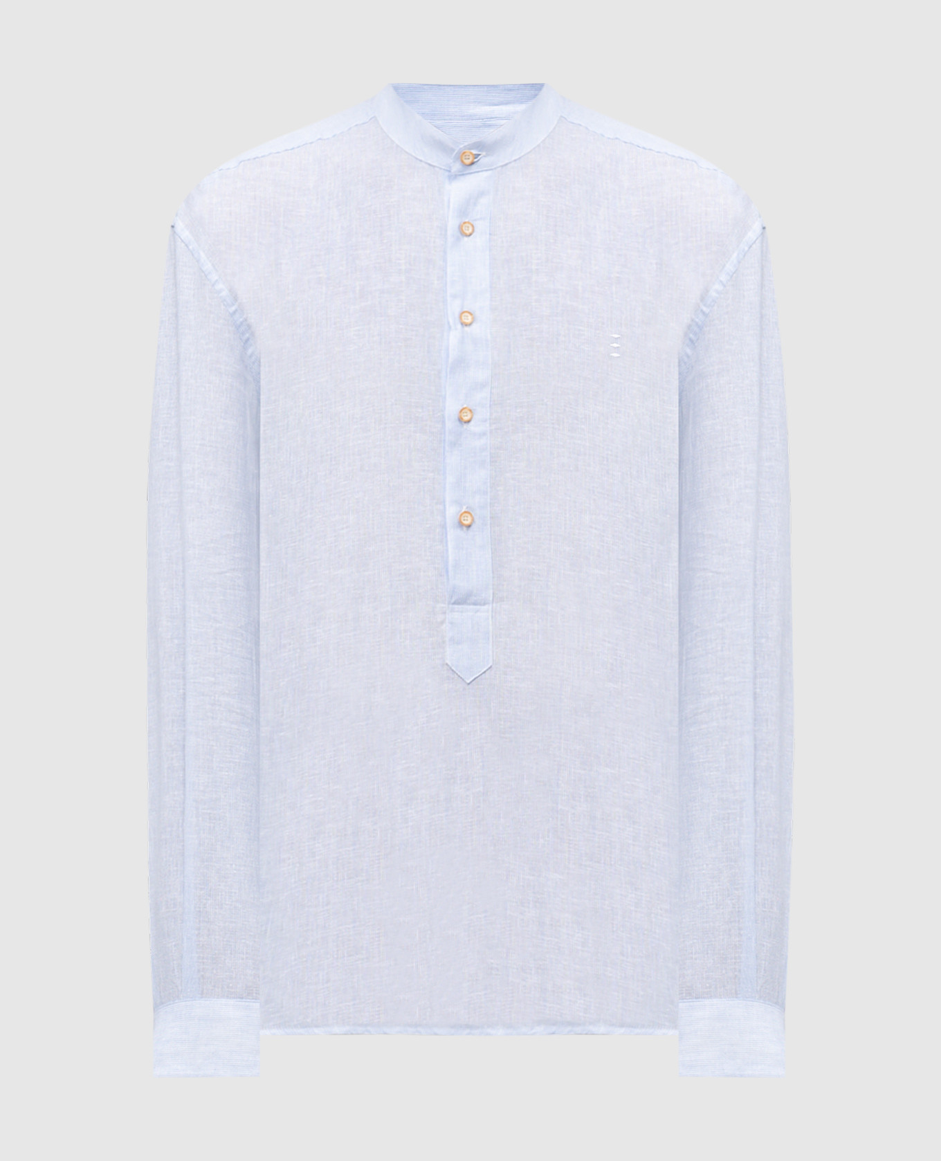 Blue striped linen shirt Florentino