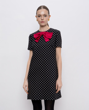 Valentino Supergran black polka dot dress 6B0VADL698S