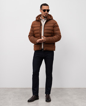 MooRER Brown down jacket EURICO EURICOS3C