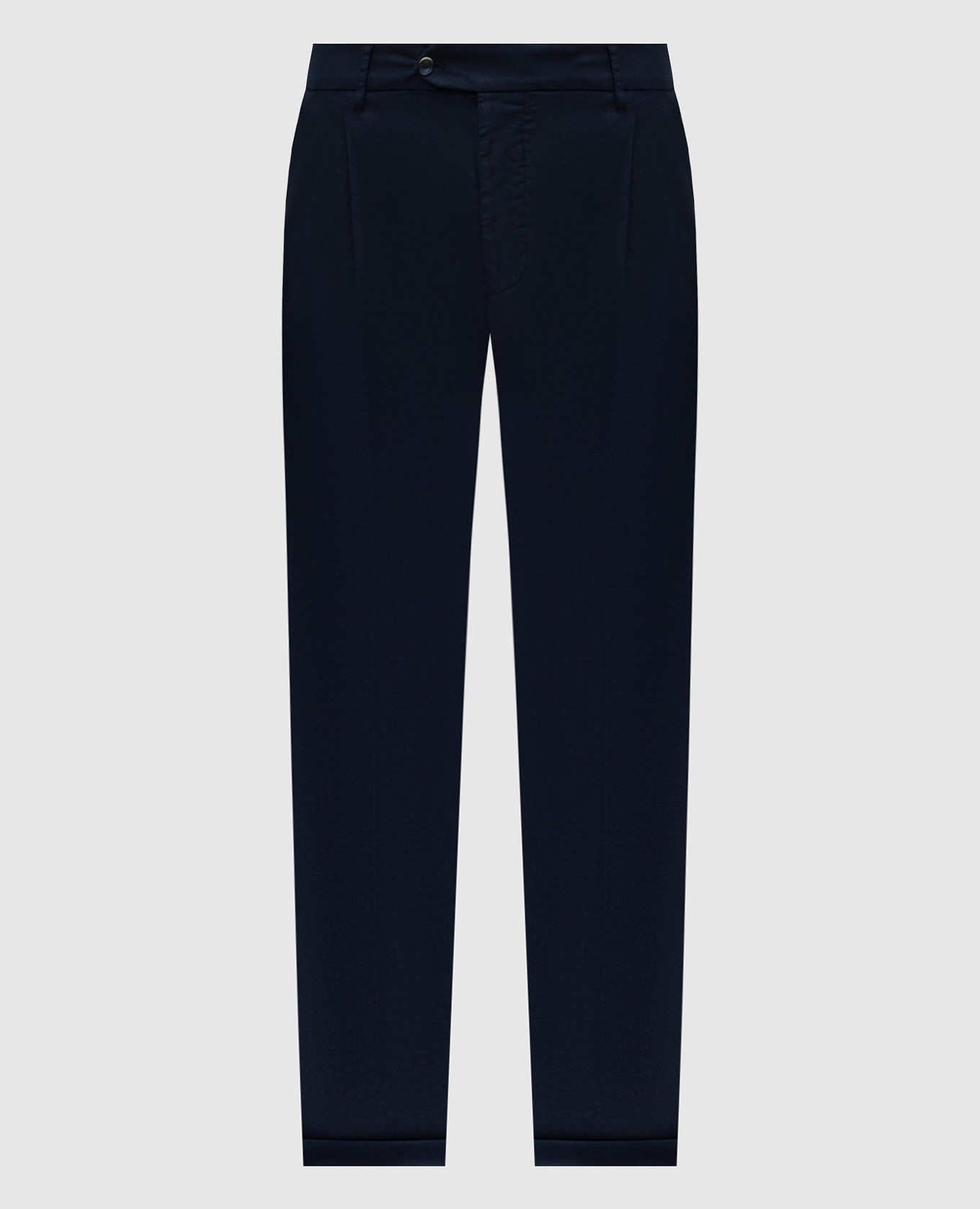 Blue linen pants CAPOBIANCO
