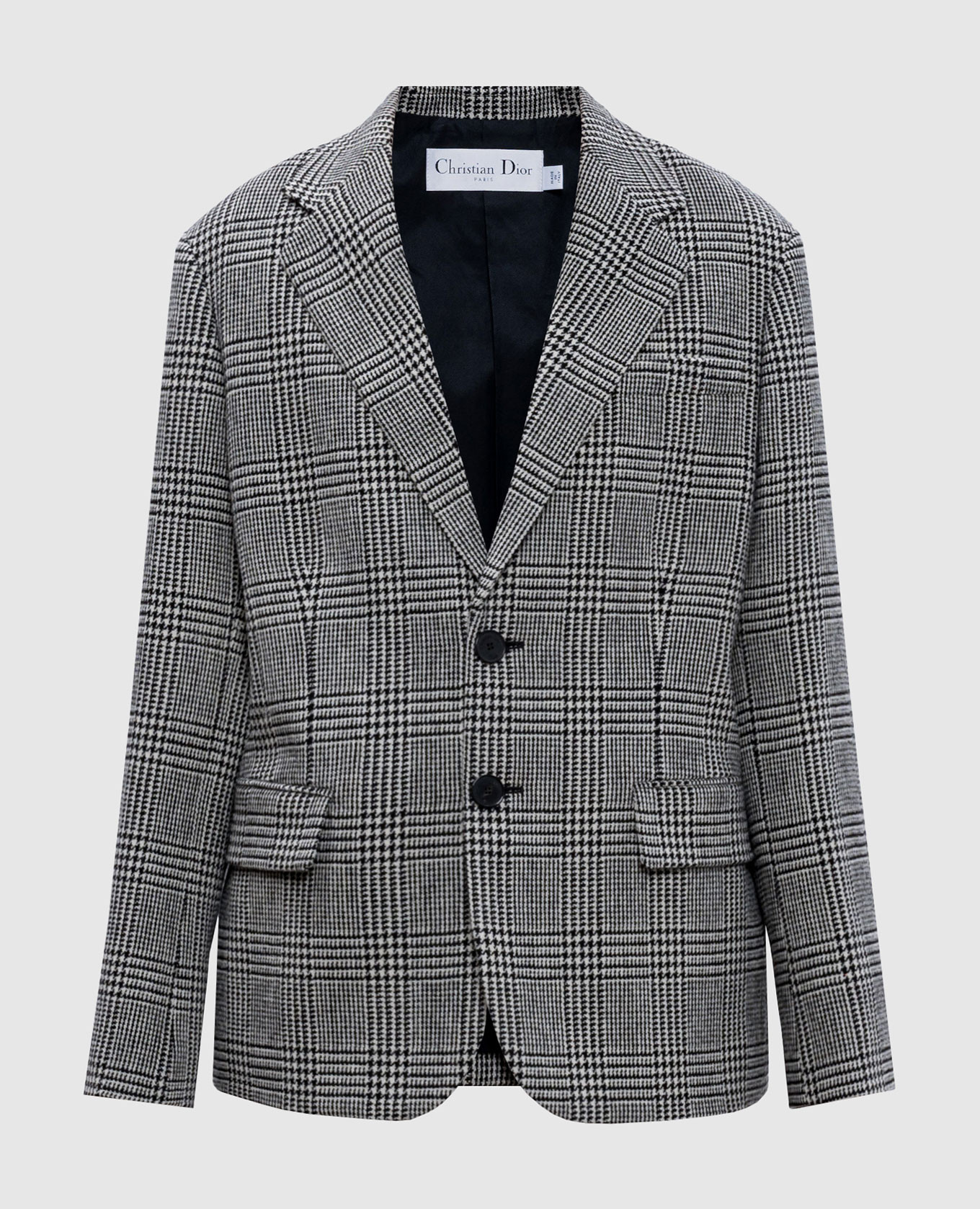 

Windsor check wool jacket Christian Dior, Разноцветный