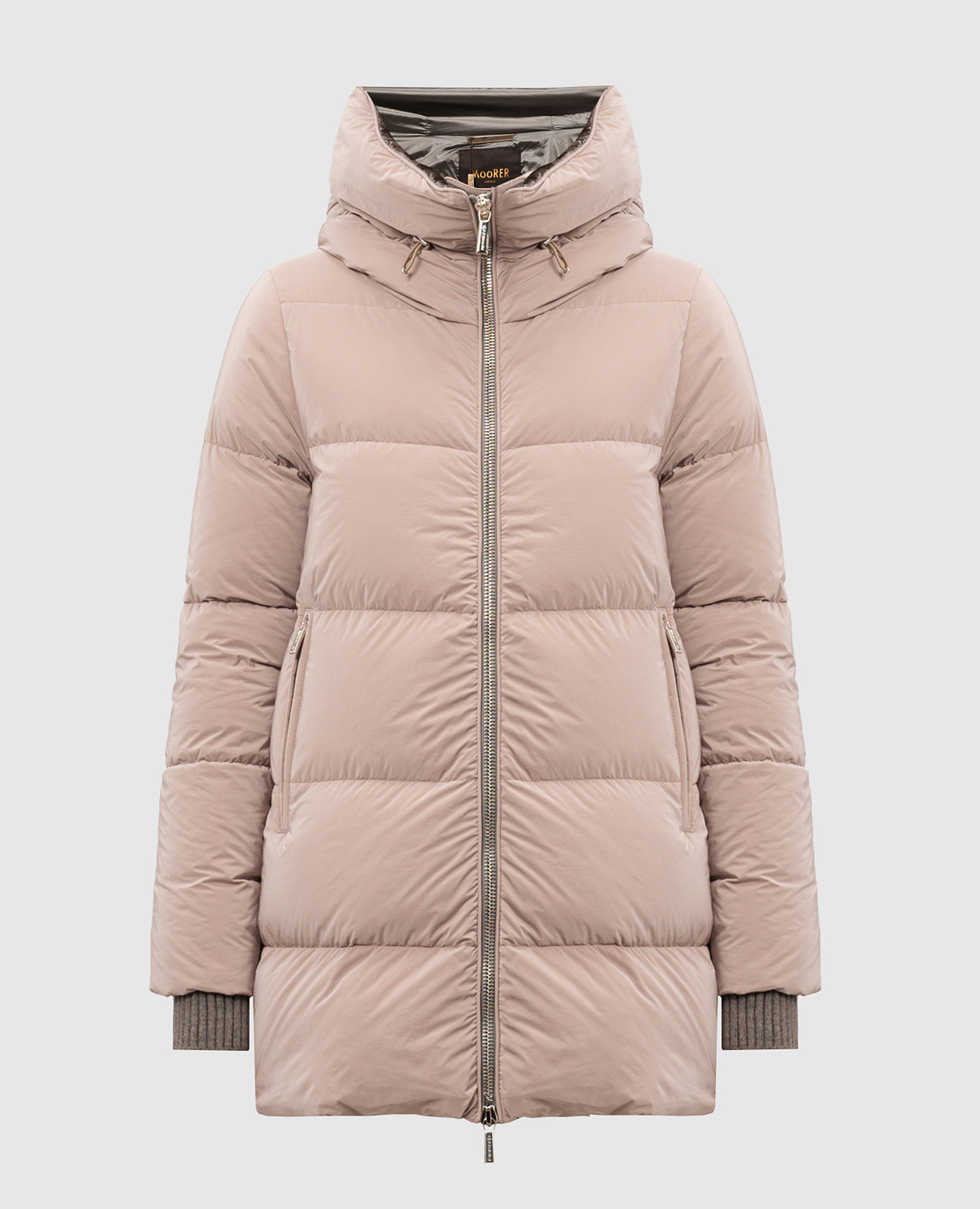 Beige down jacket carinzia moorer
