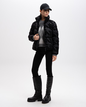 Moncler Gray sweater with wool in a geometric pattern J20939C00012M1133