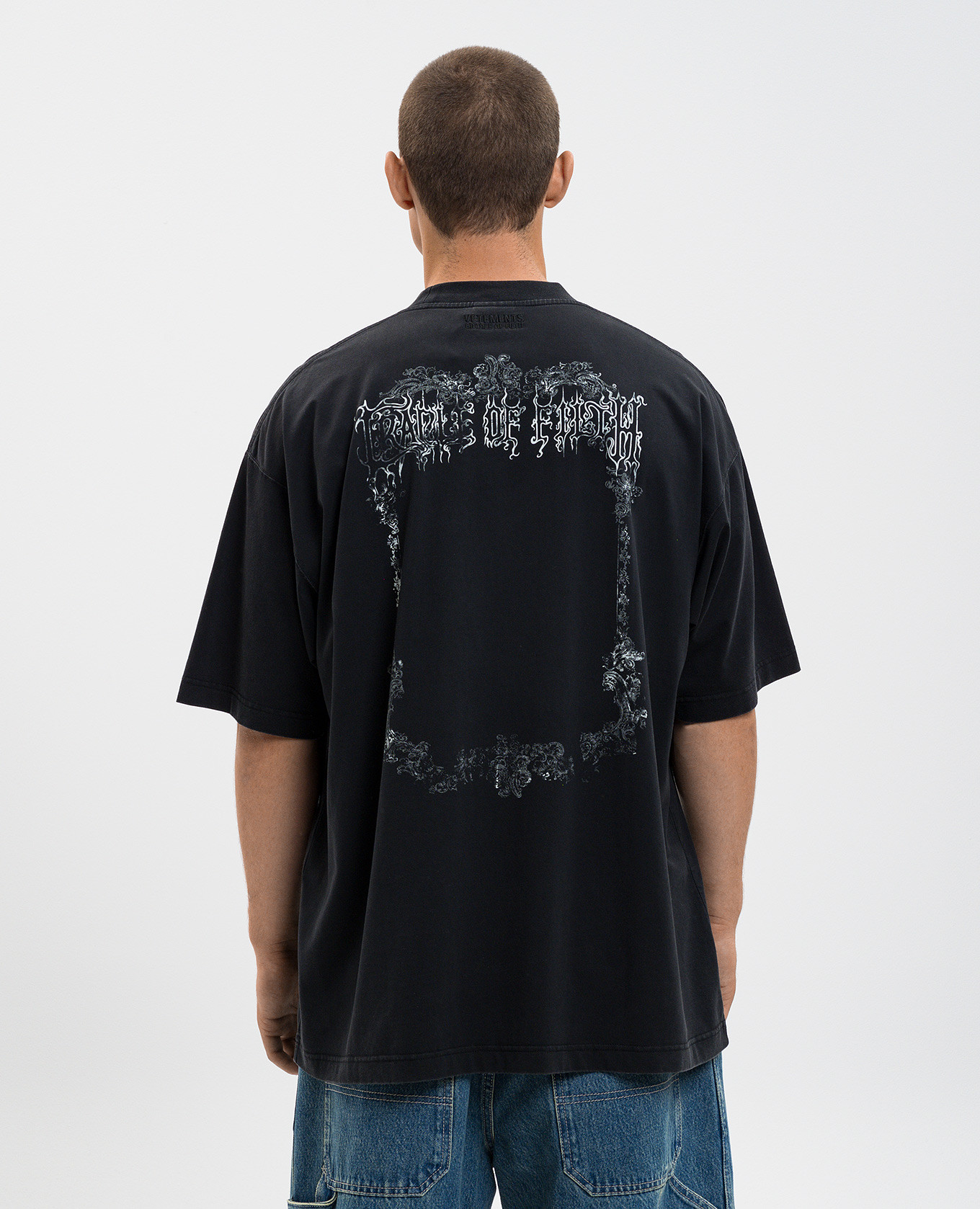 Black T-shirt with print Vetements 4
