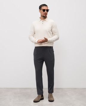 Officina 36 Gray pants 245709567