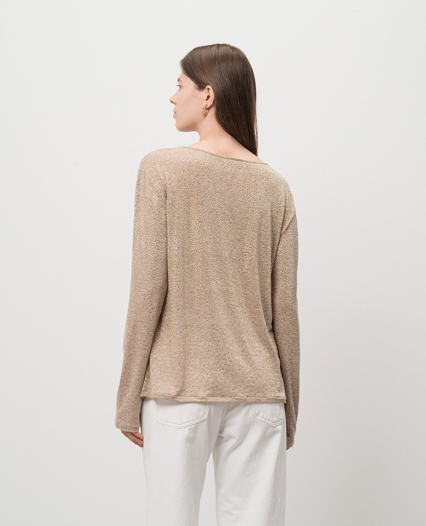 Beige top with crystals Ermanno Scervino 4
