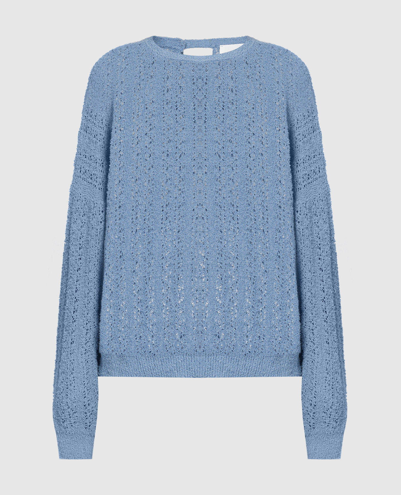 

Blue openwork jumper Solotre, Light blue