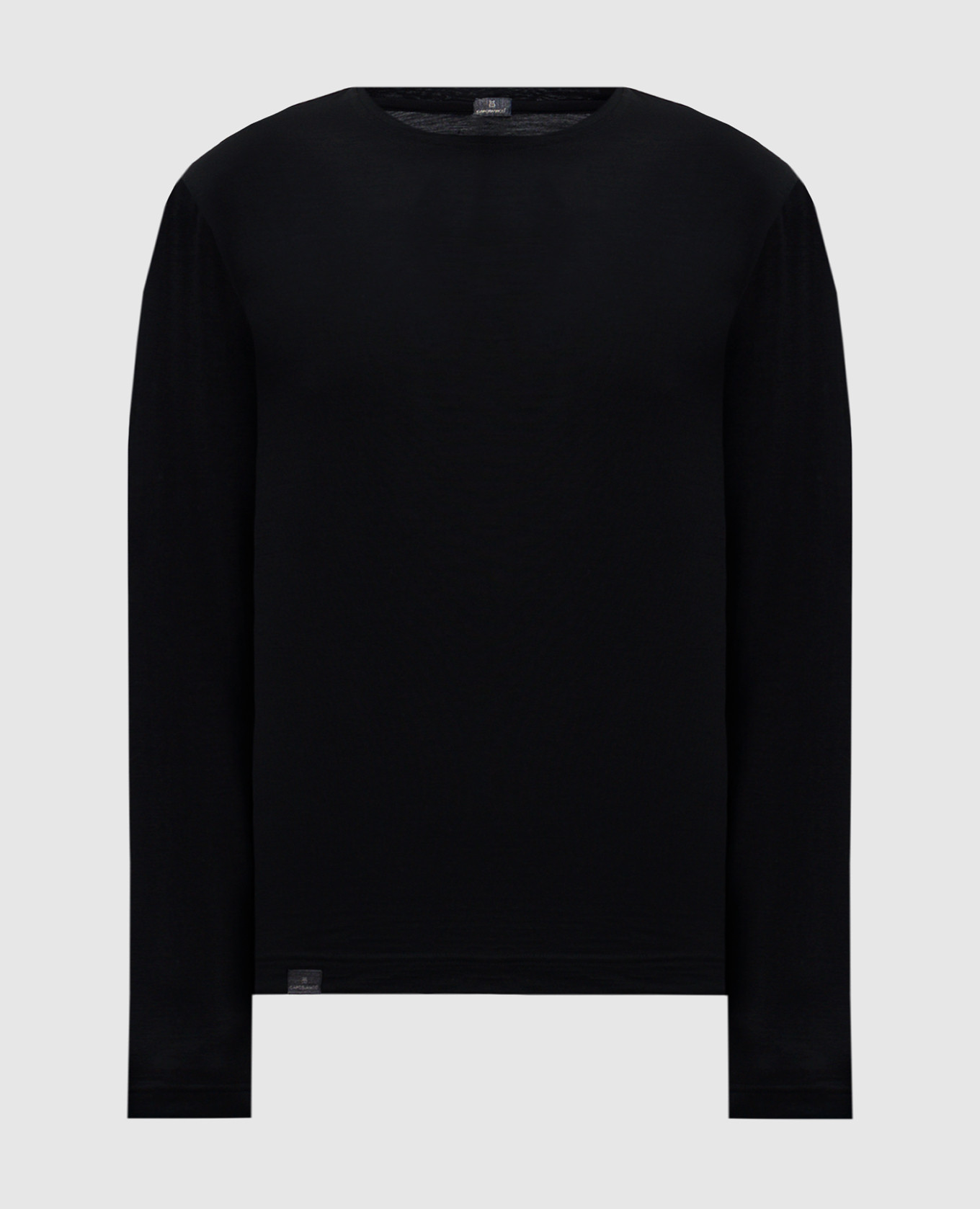 

Black logo cashmere longsleeve CAPOBIANCO