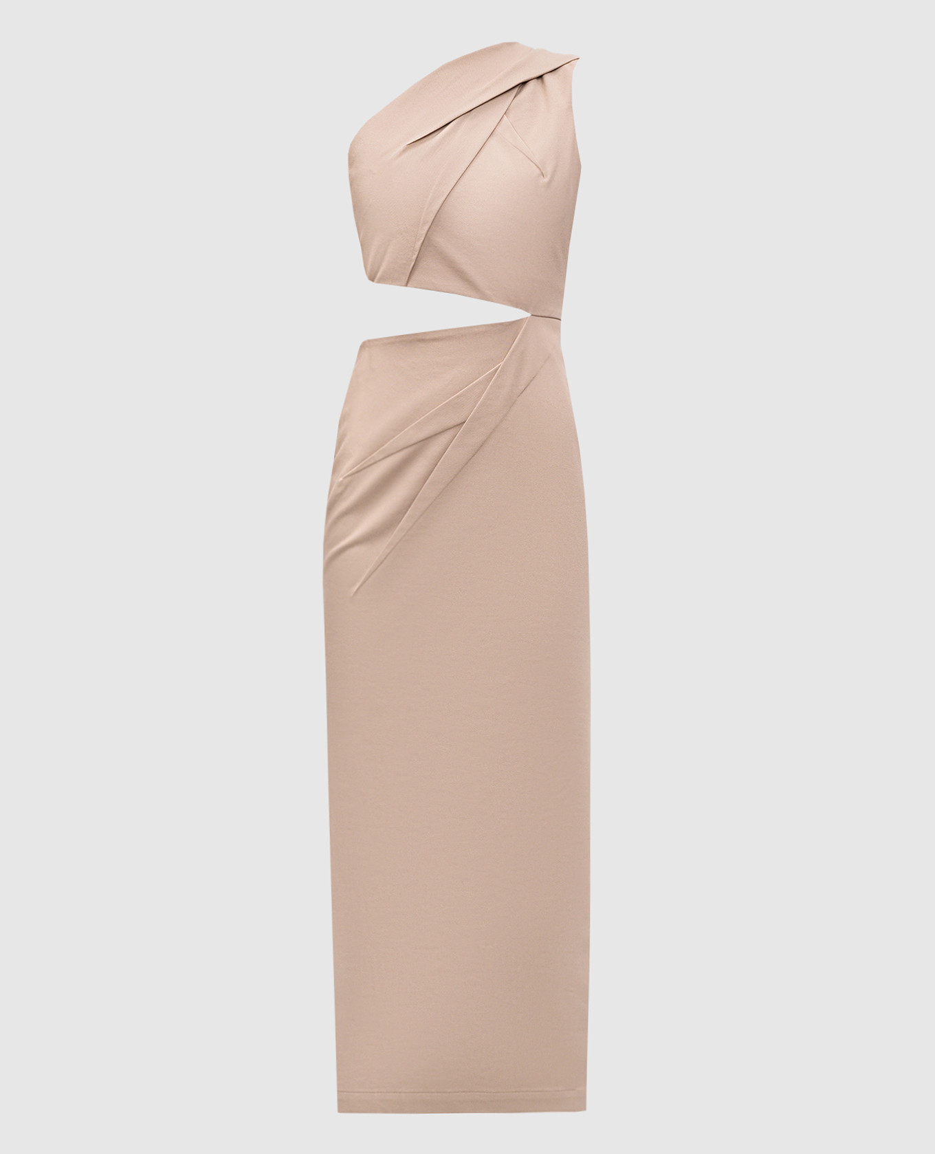 

NIEVO beige off-the-shoulder dress with a figure-hugging neckline Max Mara