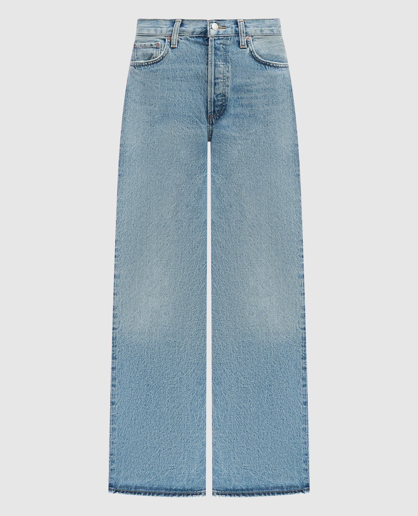 

Low Slung Baggy blue jeans with a distressed effect AGOLDE, Light blue