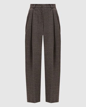 The Andamane Tracy brown wool trousers TM160471ATNW049