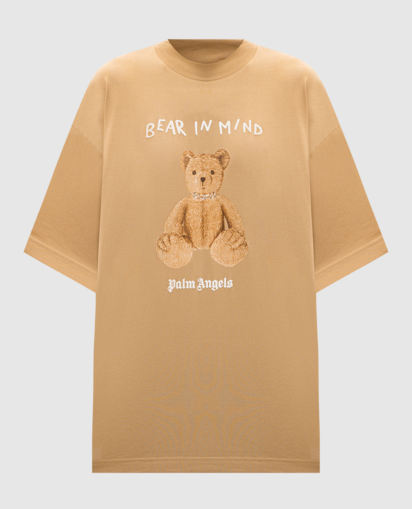 Bear in mind straight cut brown t-shirt palm angels