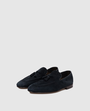 Brunello Cucinelli Blue suede loafers MZUCAHG731