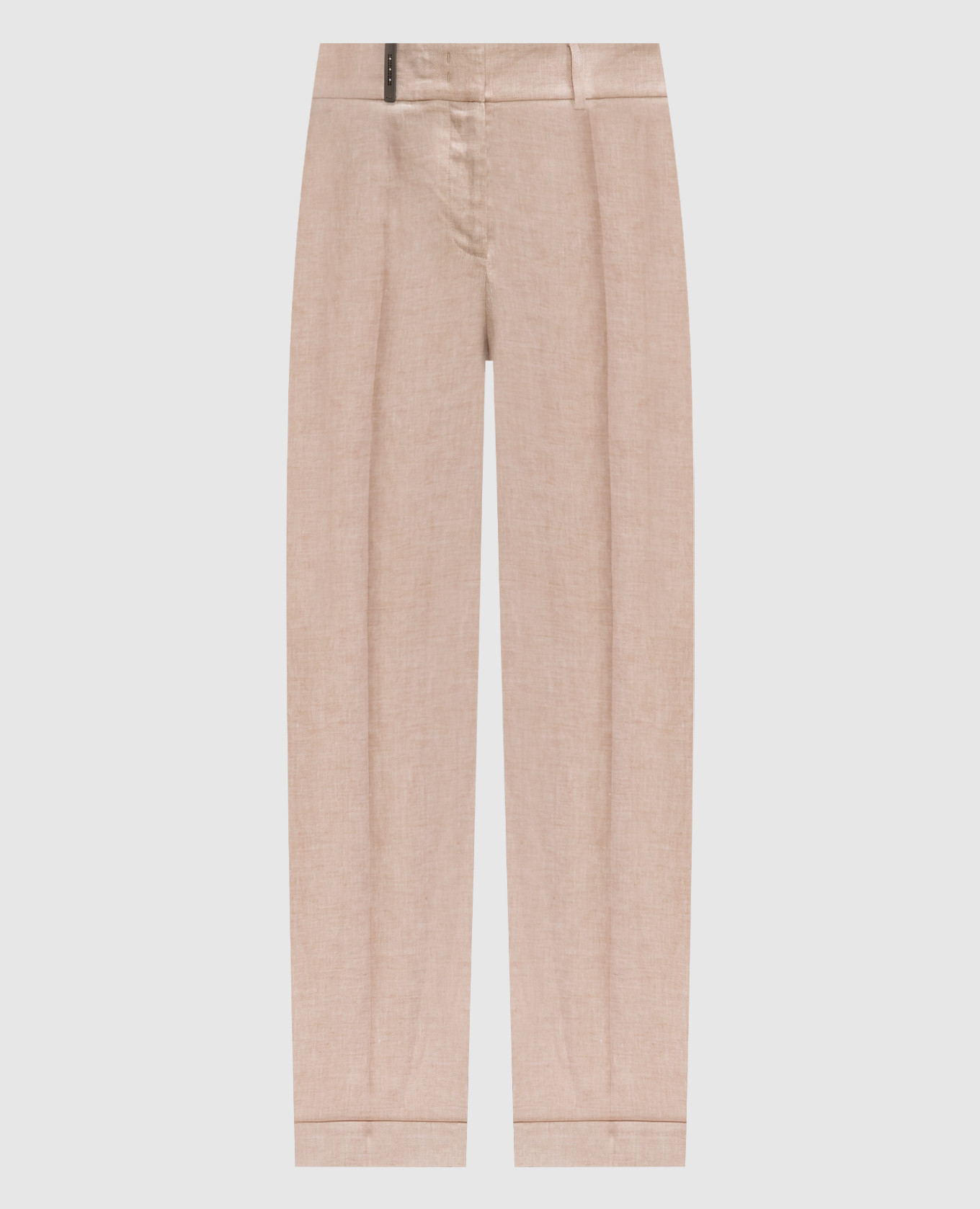 Beige linen pants Peserico